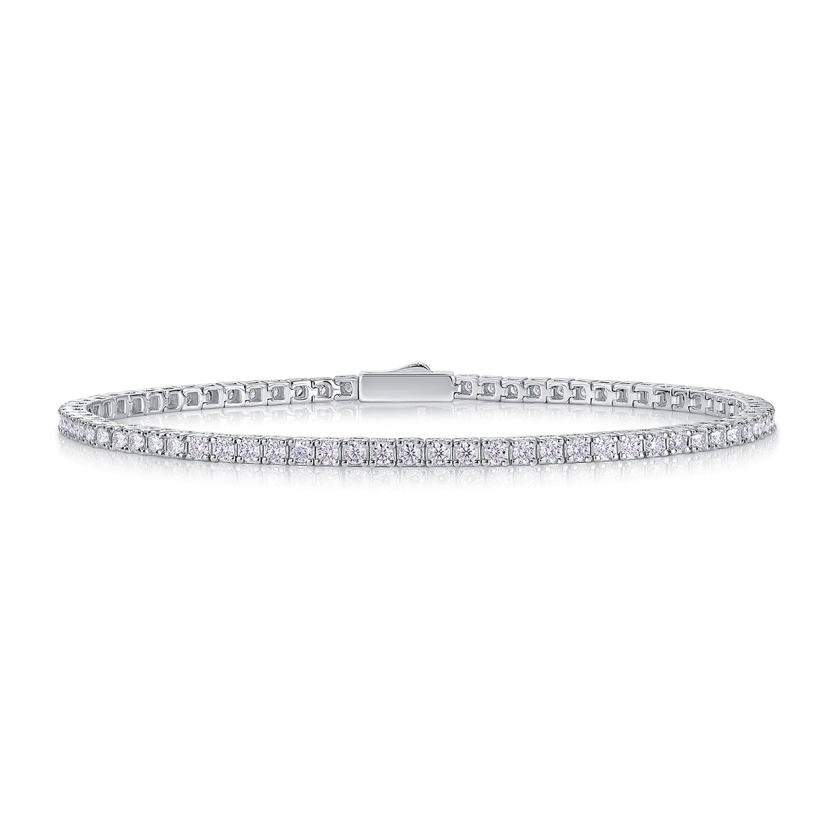 Moissanite Diamond S925 Sterling Silver Bracelet