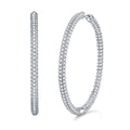 Light Coco Moissanite Drop Earrings — S925 Sterling Silver, Platinum-Plated