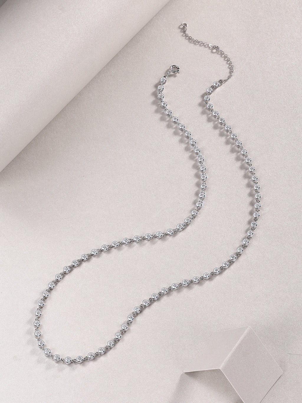 Heart to Heart Moissanite Pendant Necklace – S925 Sterling Silver with Platinum Plating