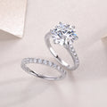 Cluster Moissanite Statement Ring in S925 Sterling Silver