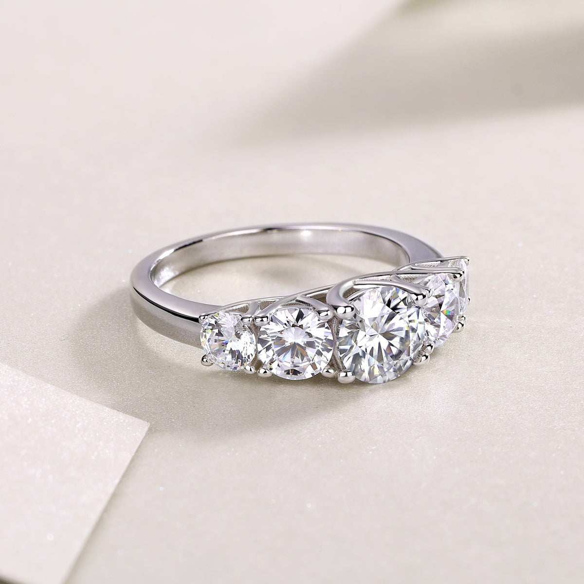 Full Pavé Moissanite Cocktail Ring in S925 Sterling Silver