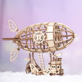 Steampunk Airship 3D Wooden Puzzle Model Kit