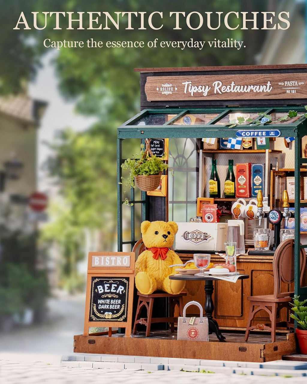 Tipsy Restaurant DIY Miniature Dollhouse Kit