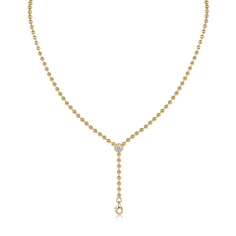Interlaced Moissanite Pendant Necklace - 0.5 Carat S925 Sterling Silver