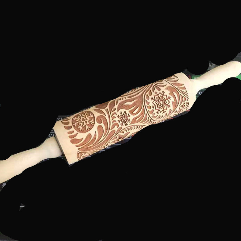 Embossed Holiday Rolling Pin - Various Designs and Sizes