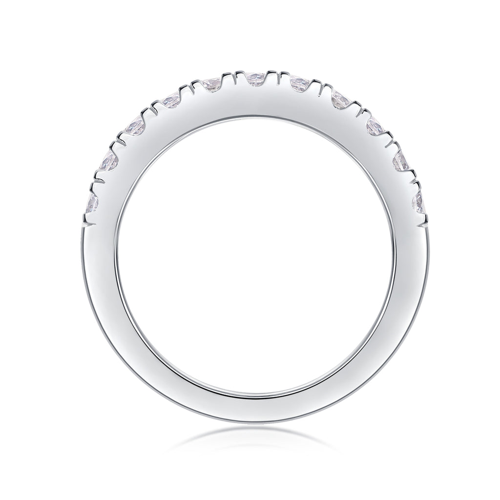 Moissanite Sterling Silver Ring