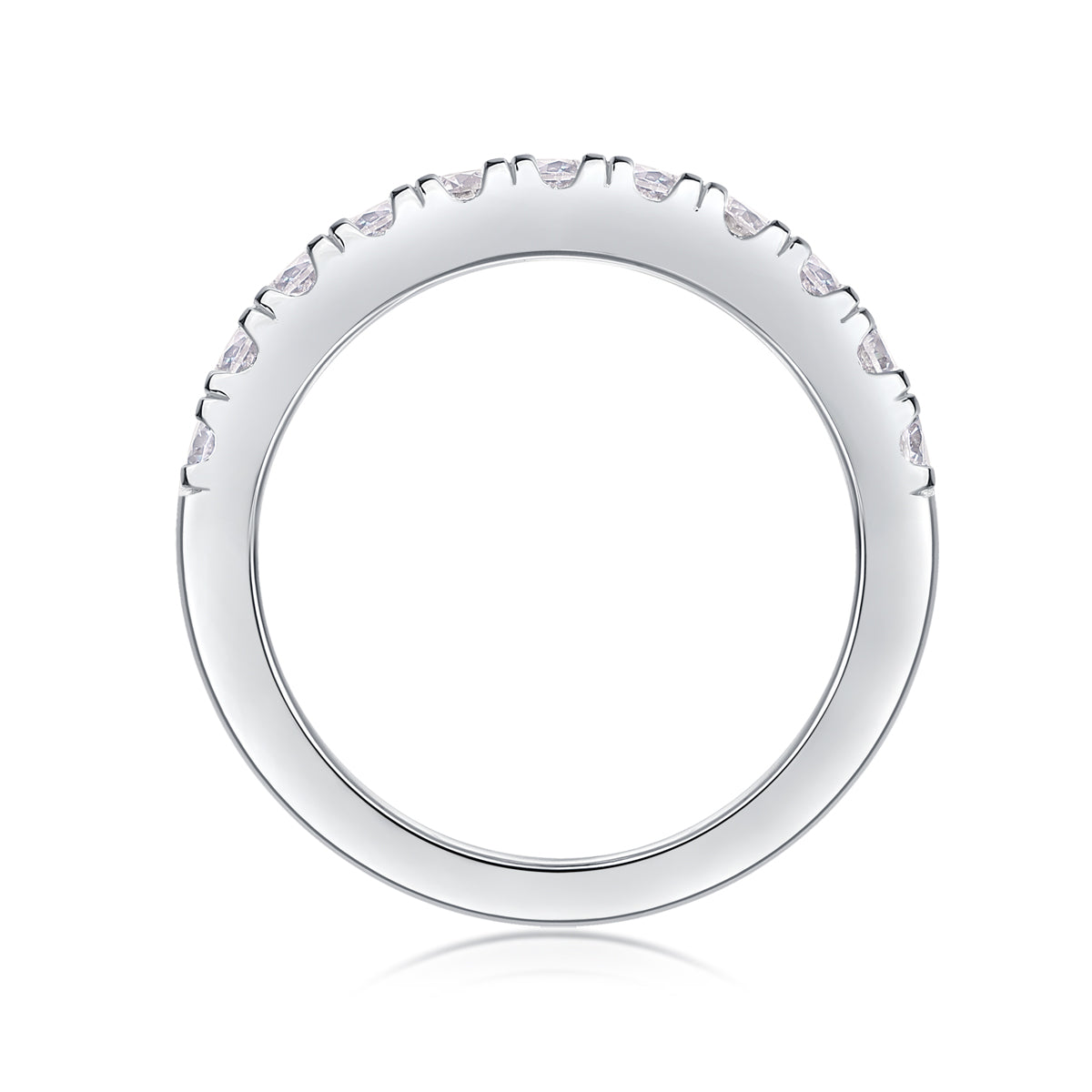 Moissanite Sterling Silver Ring