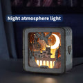 Pegasus Castle Night Light 3D Wooden Puzzle - Illuminated Fantasy Model Kit