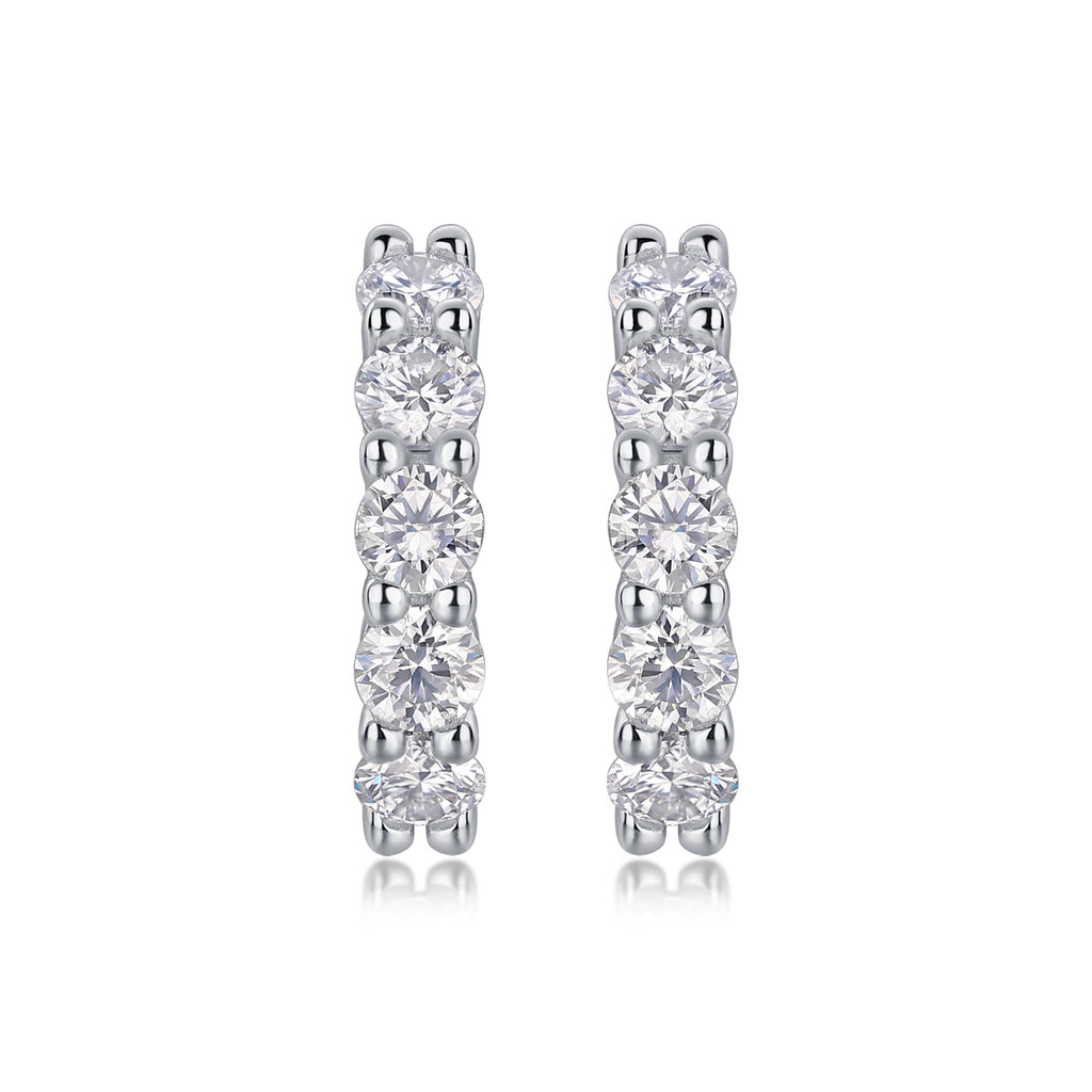 Moissanite Stud Earrings - S925 Sterling Silver