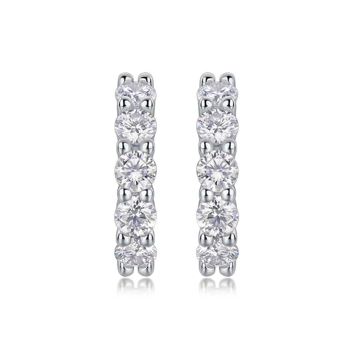 Moissanite Stud Earrings - S925 Sterling Silver