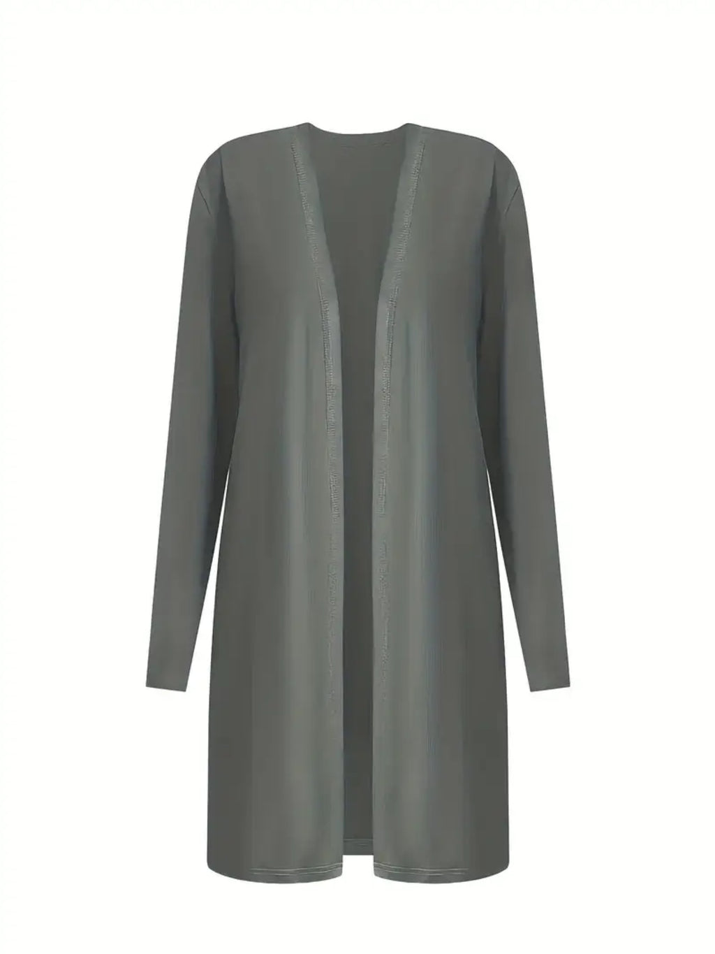 Three-Piece Outfit Set - Women's Topcoat, Tank Top & Wide Leg Pants