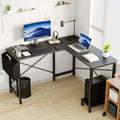 49" L-Shaped Corner Computer Desk with Storage