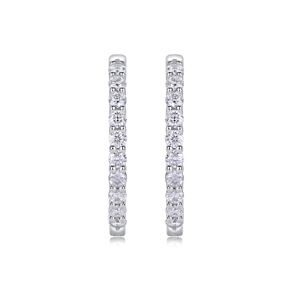 Moissanite Stud Earrings - S925 Sterling Silver