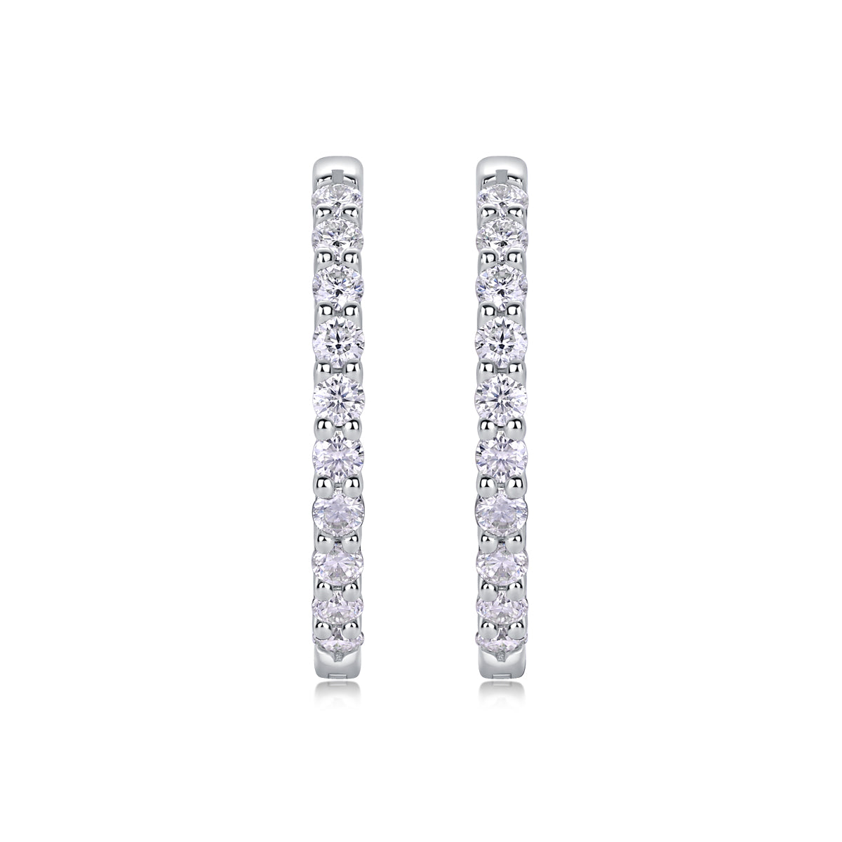 Moissanite Stud Earrings - S925 Sterling Silver