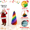 Rainbow Spiral Christmas Tree - Colorful Artificial Tree