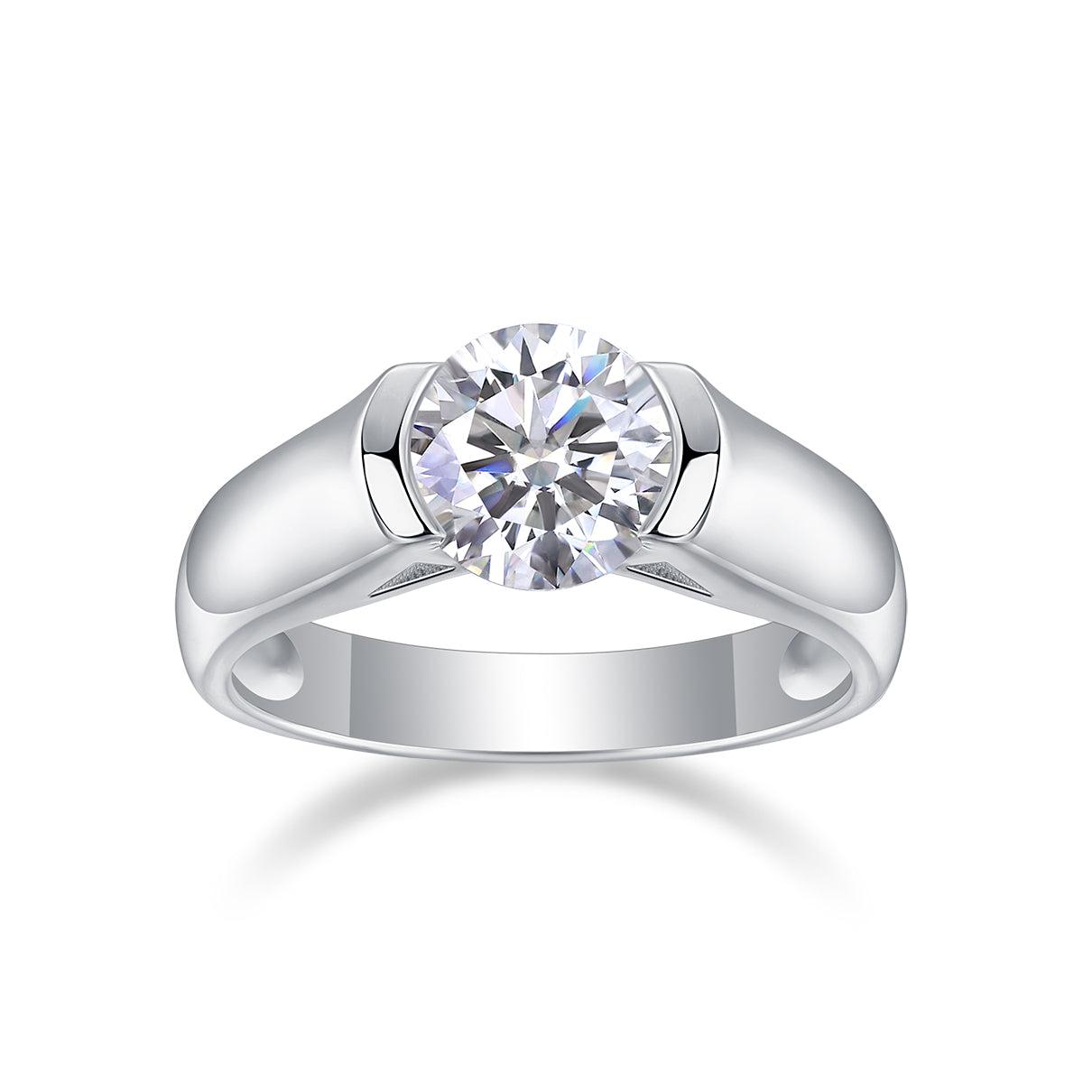 2 Carat Moissanite Wedding Ring - S925 Sterling Silver