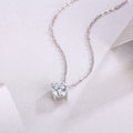 1-Carat Moissanite Pendant Necklace in S925 Sterling Silver