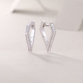 Moissanite Stud Earrings – S925 Sterling Silver with Platinum Plating