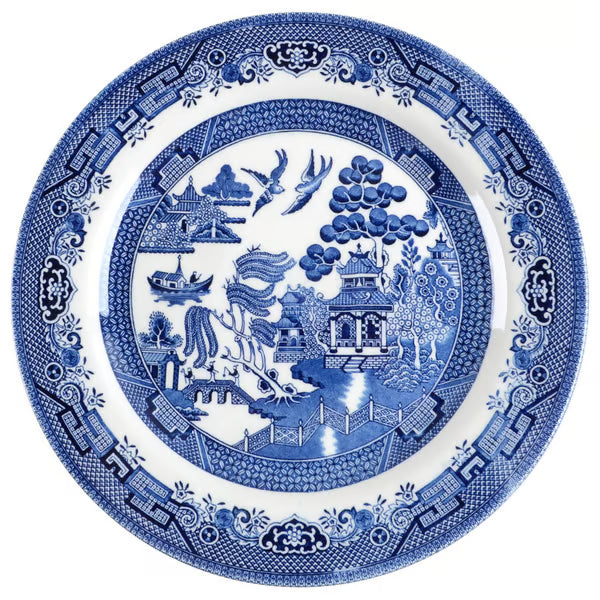 Churchill Willow Blue Dinner Plate - Georgian Shape England