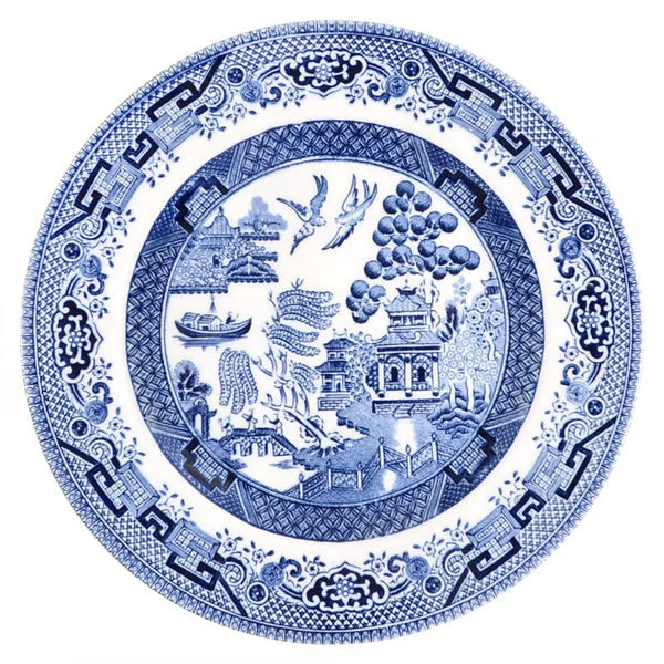 Willow Blue Bread & Butter Plate by Churchill - Georgian Shape England China