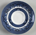 Churchill Willow Blue Saucer - Georgian Shape