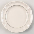 Pfaltzgraff Heirloom Salad Plate - Gray & White Scalloped Stoneware