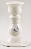 Pfaltzgraff Heirloom 5" Candlestick - Gray & White Floral Stoneware