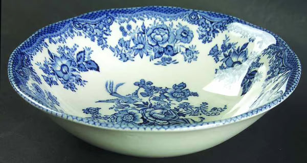 Wedgwood Asiatic Pheasant Blue Coupe Cereal Bowl - Unicorn Tableware