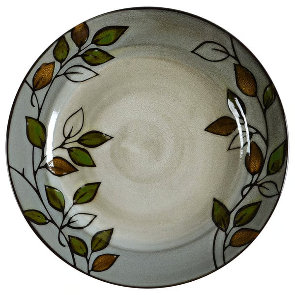 Pfaltzgraff Rustic Leaves Dinner Plate - Green, Gold & White