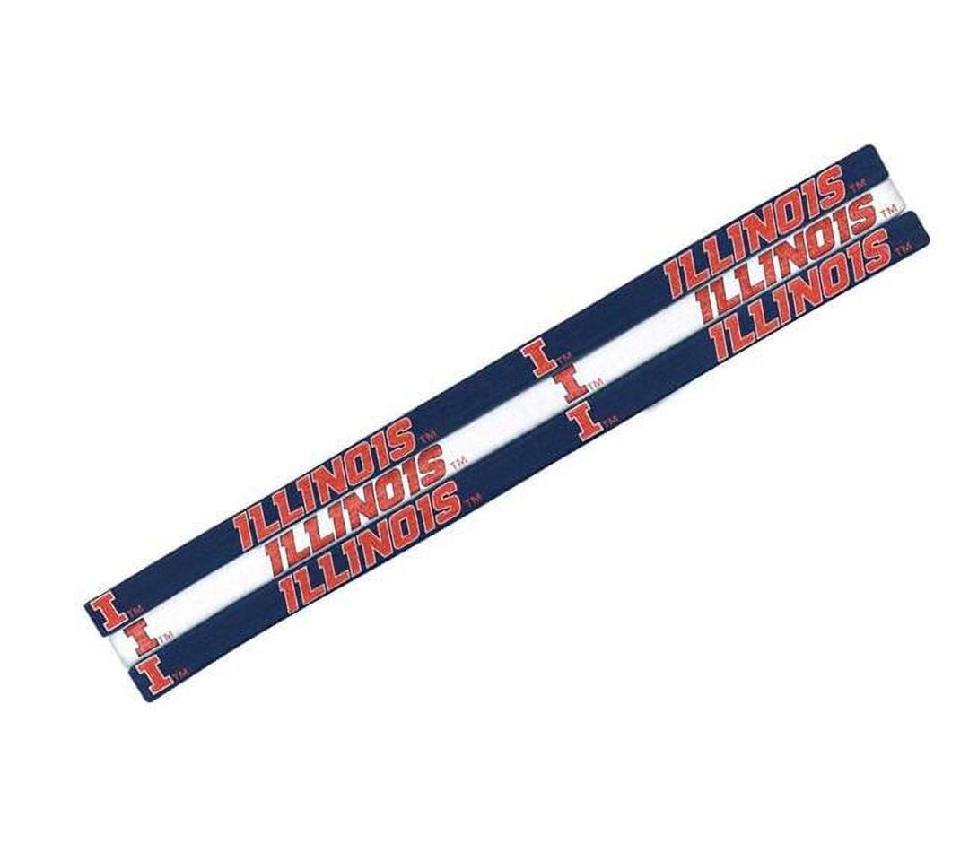 Illinois Illini Elastic Sport Headband 3-Pack – NCAA Team Colors