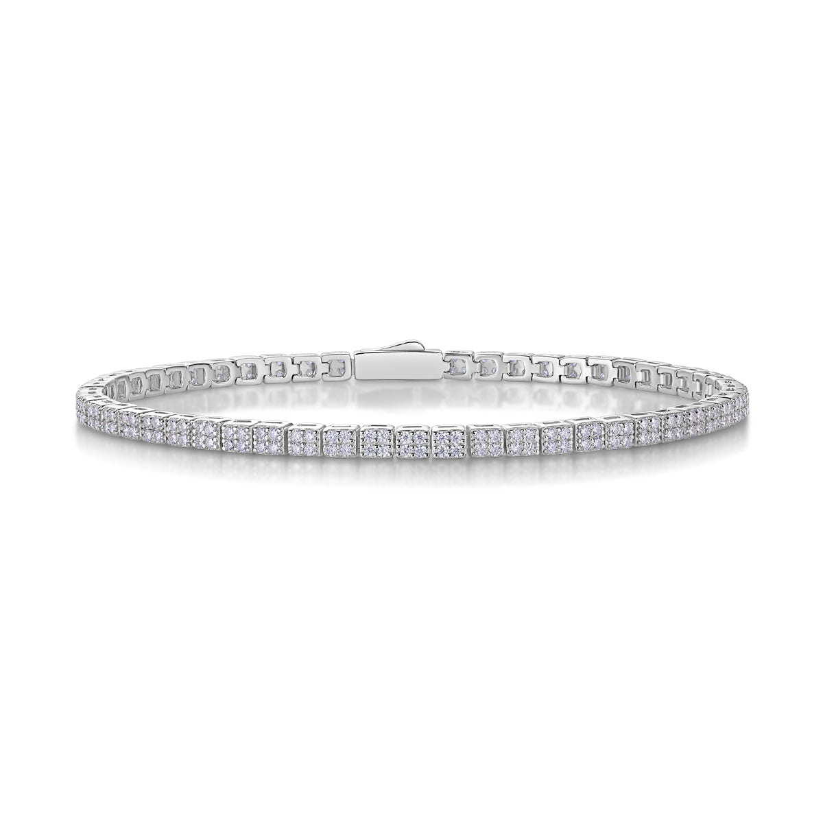 Piano Poet Moissanite Tennis Bracelet – S925 Sterling Silver