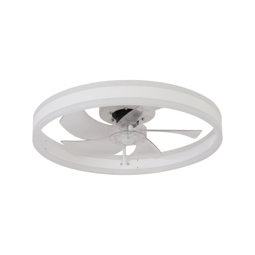 Modern Ceiling Fan with Dimmable LED Light & Remote Control