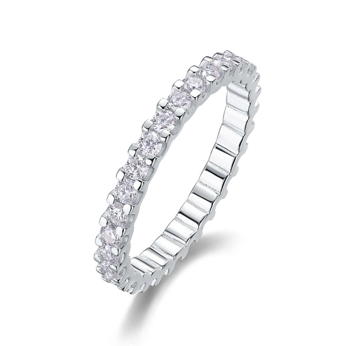 Moissanite Wish Ring - 925 Sterling Silver