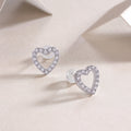 Moissanite Stud Earrings - S925 Sterling Silver Platinum-Plated (Pair)