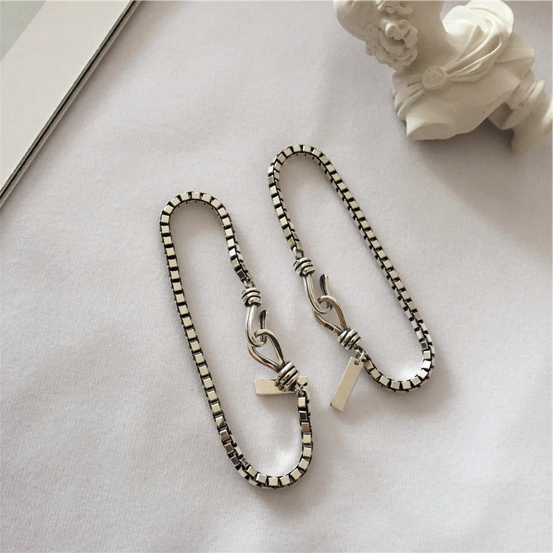 Vintage Box Chain Cross Bracelet - Faith & Style Accessory
