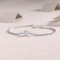 Dawn Dew Moissanite Bead Bracelet in S925 Sterling Silver