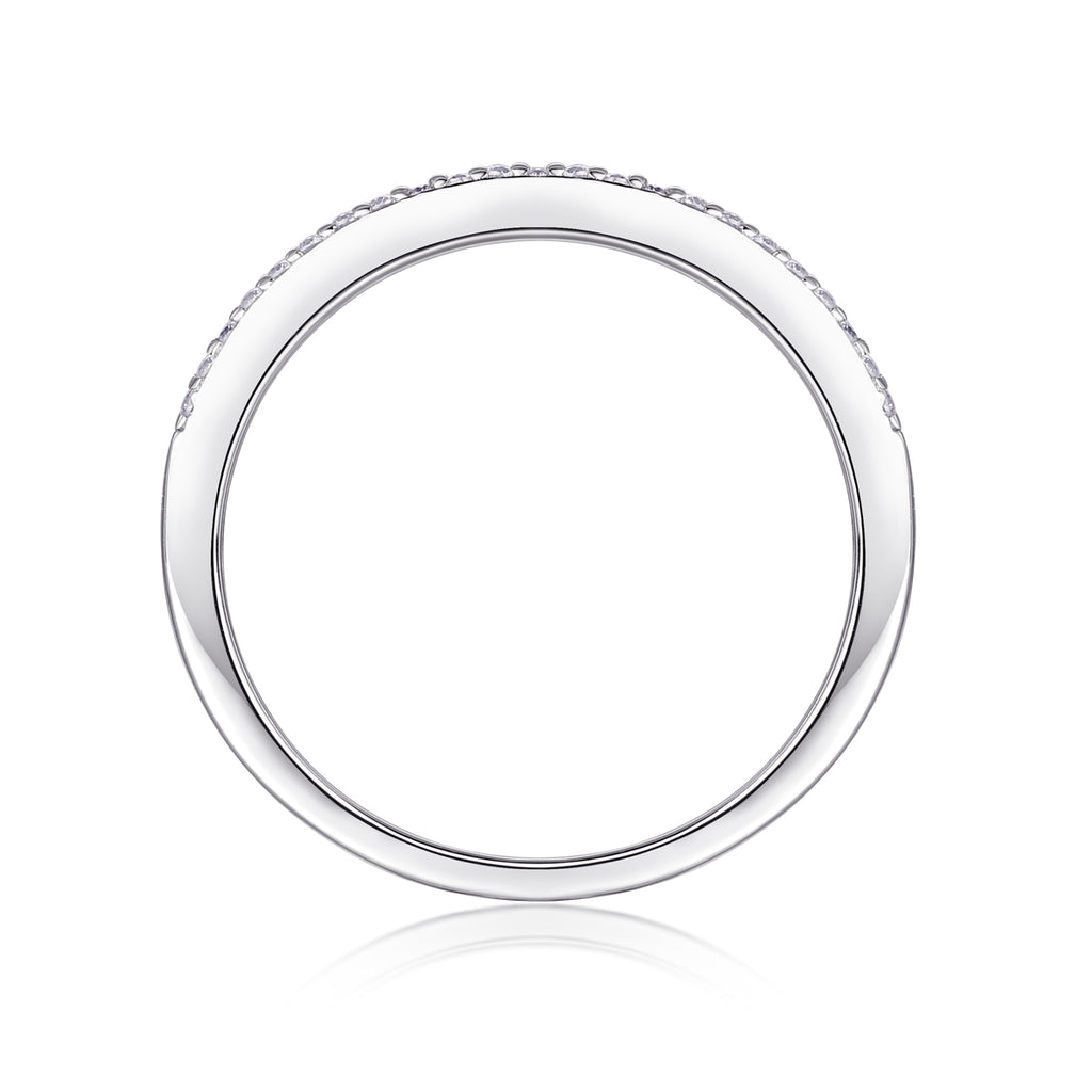 Square Moissanite Statement Ring – S925 Sterling Silver