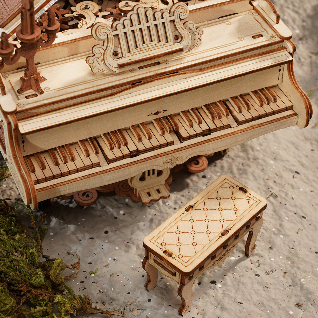 Self-Playing Piano Music Box - 3D Wooden Mechanical Puzzle