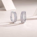 Moissanite Sterling Silver Stud Earrings
