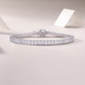 Square Moissanite S925 Sterling Silver Necklace