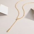 Star Moissanite Pendant Necklace - S925 Sterling Silver with Gold Plating