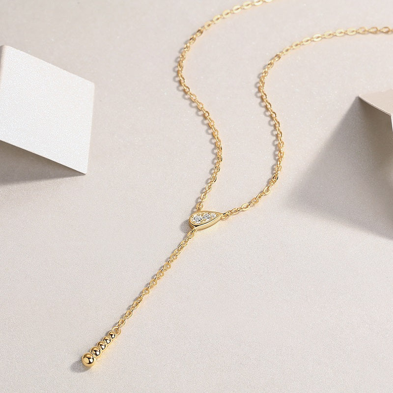 Star Moissanite Pendant Necklace - S925 Sterling Silver with Gold Plating