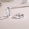 Moissanite Stud Earrings - Sterling Silver .925