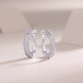 Moissanite Stud Earrings - S925 Sterling Silver Platinum-Plated (Pair)