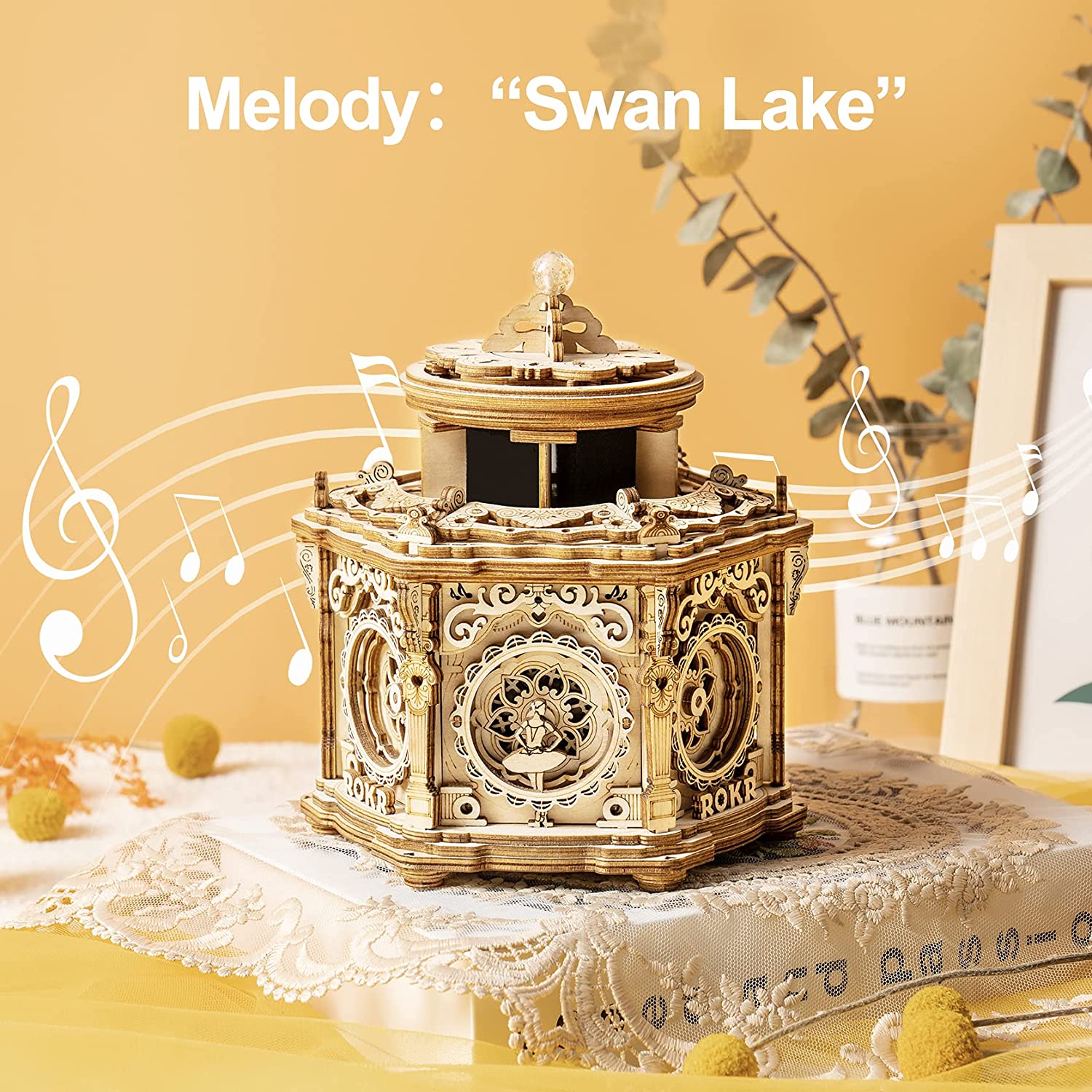 Robotime Secret Garden Music Box - 3D Wooden Puzzle Kit