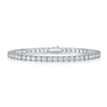 Unique Moissanite Tennis Bracelet — S925 Sterling Silver, Silver & Gold, 0.1ct
