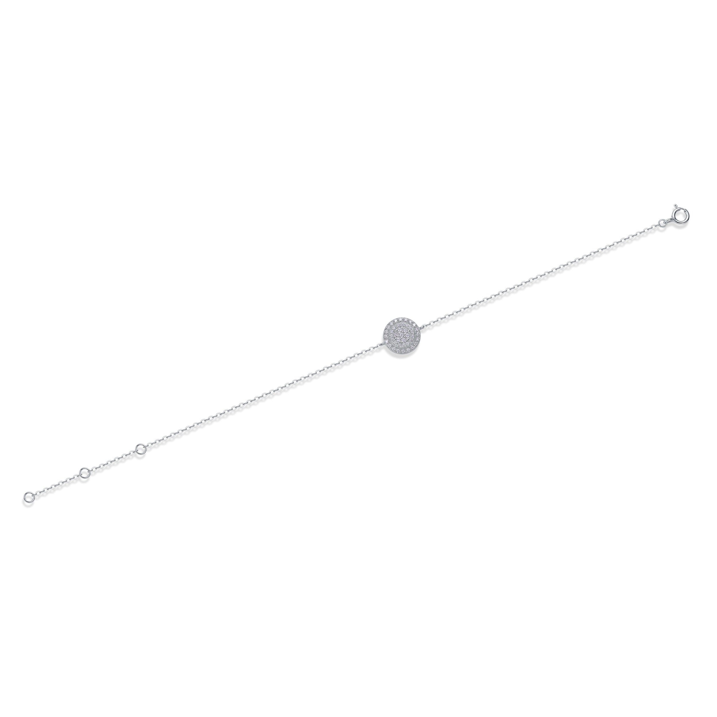Moissanite Sterling Silver Bracelet