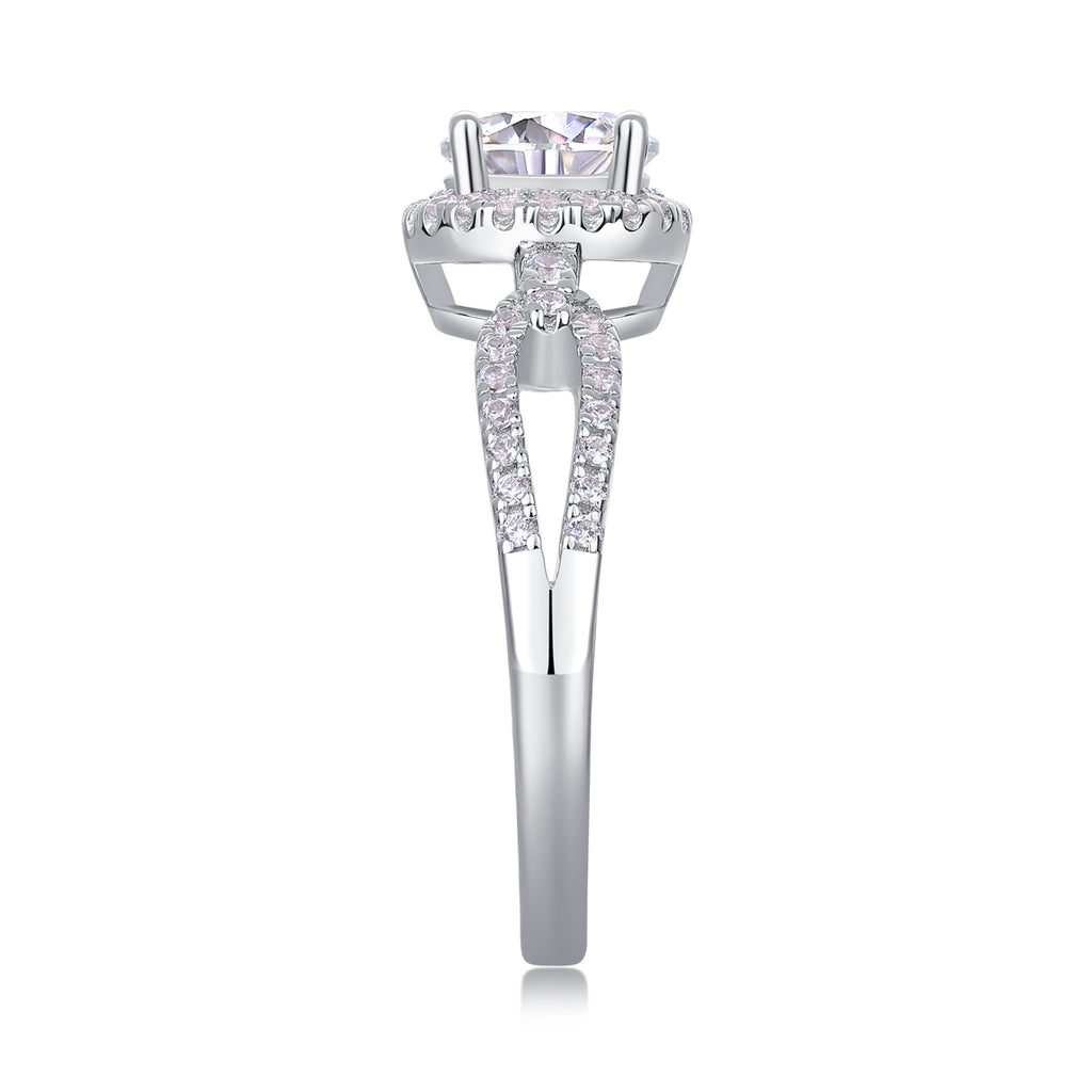 1 Carat Moissanite Ring - S925 Sterling Silver