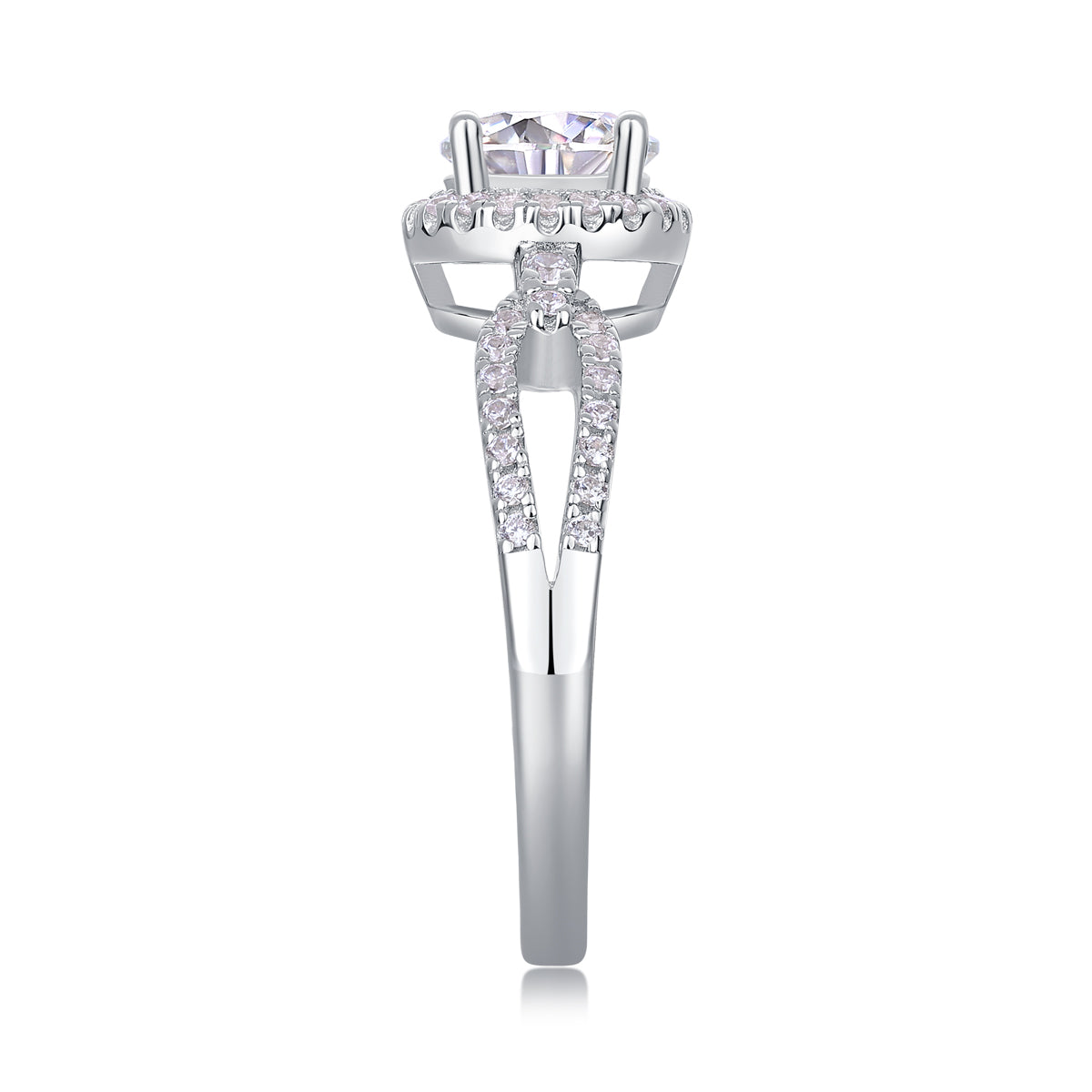 1 Carat Moissanite Ring - S925 Sterling Silver
