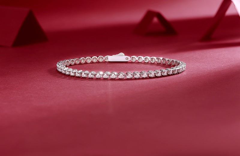 Starlight Moissanite Tennis Bracelet in S925 Sterling Silver
